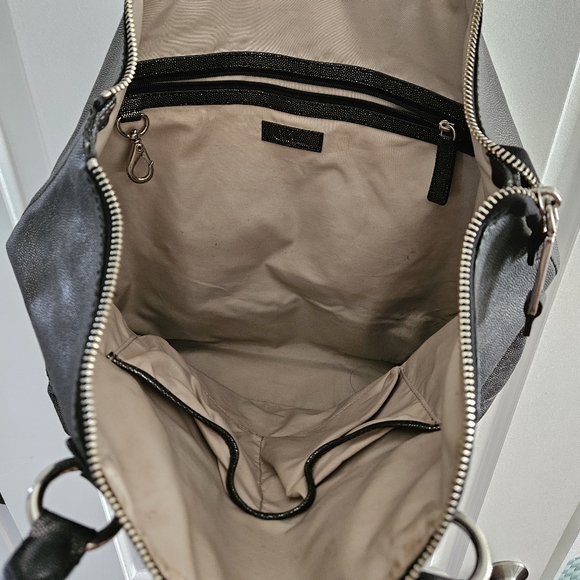 Cole Haan Black/ Silver Tote Bag - Picture 3 of 9